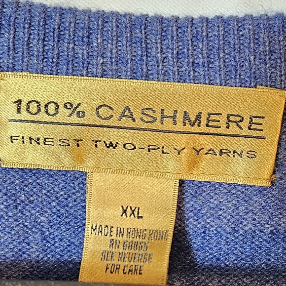 100% Cashmere 2xl v neck vest sweater, Hong Kong (g5) - Picture 2 of 6